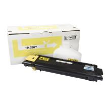 Cartouche de toner compatible 1T02KTANL0, TK580Y, 2800 pages pour imprimantes Kyocera (Orink white box)